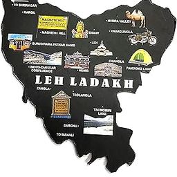 IndusSeller_LEH LADAKH (Tourist Spot) Map Shape Fridge Magnet Medium Size (Pack of 1)-image-27