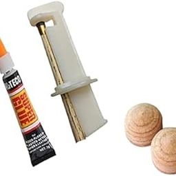 KBA Billiard and Pool 10mm Leather Cue Tip 2 Pieces + 1 Piece Glue + 1 Piece Tip Repair-picture-25