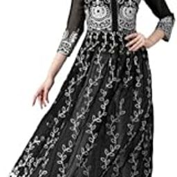 Georgette Embroidered Georgette Westren Dress ST-701-picture-18