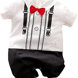 Boys Cotton Graphic Print Romper in White Color-image-48