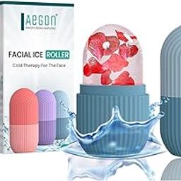 Aegon Ice Roller for Face | Ice Roller for Face Massager | Face Ice Roller for Men & Women | Ice Cube Roller for Glowing Skin & Puffy Eyes | Reusable & Unbreakable (Blue)-16