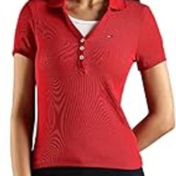tommy hilfiger Women's Solid Slim Fit Polo Shirts-picture-39