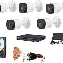DAHUA 5MP Full HD Cameras Combo KIT 8CH DVR+ 5 Bullet Night Vision Outdoor Cameras + 2 TB Hard Disk+ Power Supply & All Required Connectors-image-8