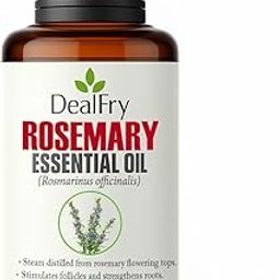 DealFry 100% Pure Rosemary Essential Oil | Cold Pressed Organic Hair Growth Oil with Vitamin E | Aromatherapy, Diffuser, Scalp Serum, Hair Spray, Massage, Skin Care, Therapeutic Oil – 30ml-image-14