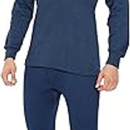 Lux Cottswool Men's R-Neck Thermal Top and Lower Set-image-8