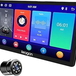 iWagon- Car Android System Touch Screen 9 Inch| TS9Pro Car Android Player|4GB/64GB|4th Gen|4Core|IPS Display|GPS & Bluetooth|WiFi & FM| Steering Control| LED Camera Included with Car Music System-image-1