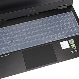 iFyx Silicone Keyboard Skin Cover Compatible with 15.6" HP OMEN 15-ek1016TX 15-ek1017TX 15-ek0023TX 15-ek0024TX 15-ek0042TX 2022-2024 Gaming Laptop (Transparent)-7