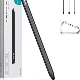 Nillkin EMR Stylus Pen with Digital Eraser, Support 4,096 Pressure Level. Tablet Pen Writing Stylus for Samsung Tablet Galaxy Tab S9+ S10+ Plus Writing Pen S9 Ultra S10 S8 S7 S6, 3 Extra Pen Tip-0