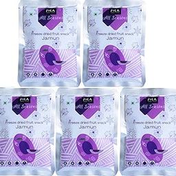 FIKA PURE FOOD Jamun Freeze Dried Fruit Snack:Vegan| 100% fruit|no added sugar| no preservatives| Healthy and Crispy snacks for kids and adults (Pack of 5, each 15 grams)-image-22