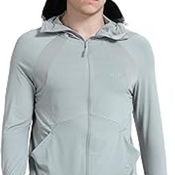 Men's UV Protection Sun Screen Jacket, Full Zip Sun Protection Clothing, Lightweight with UPF 50+ Protection for Outdoors, with Pockets, Sun Protective Clothing for Men-picture-25