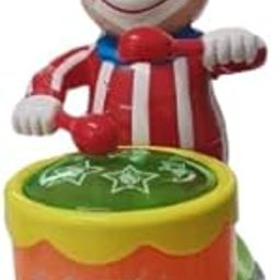 Musical Clown Drum Toy for Kids – Flashing Lights, Sound, & Bumping Action | Electric Drummer Toy for Toddlers Boys & Girls (3+ Years)-image-44