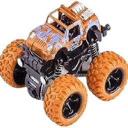 VELINOR Monster Truck – Friction Powered Push and Go Toy Truck for Kids Sturdy Off-Road Vehicle for 3+ Year Old Boys and Girls Pack 1-28
