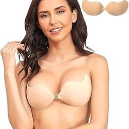 Sticky Bra Adhesive Push Up Invisible Strapless Bras for Women Reusable with Nipple Covers for Backless Dresses-picture-56