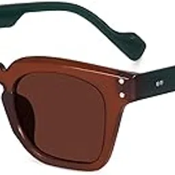 peter jones Square Unisex UV Protected Wide Frame Sunglasses (5668)-picture-4