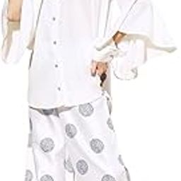 Women's White Crepe Straight Top And Palazzo Set(ZIKUCR3660ANDPL)-image-23