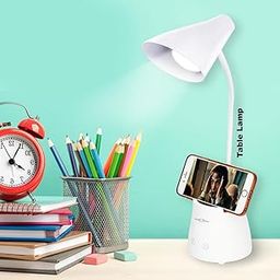 Pick Ur Needs Study Lamp / Table Lamp Rechargeable LED Desk Lamp, Touch Control Table Lamp, Eye-Caring Smart Lamp with USB Charging for Student for Study-12