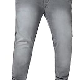 Men's Regular Fit Mid Rise Washed Jogger Jeans Stretch-picture-16