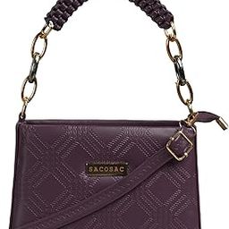 Stylish Faux Leather Sling Bag for Women & Girls | Mini Handbag with Braided Handle & Adjustable Strap | Shoulder & Crossbody Purse for Daily Use-image-50