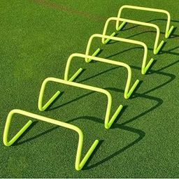 Agility Hurdles Set of 6 for Sport & Training, 6 inches Speed Hurdles for Running Practice (Green)-picture-22
