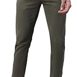 cantabil Men Solid Non Pleated Regular Fit Mid Rise Casual Trousers for Men | Casual Pants for Men | Casual Wear Regular Fit Trousers for Men (P_MTRC00151)-picture-3