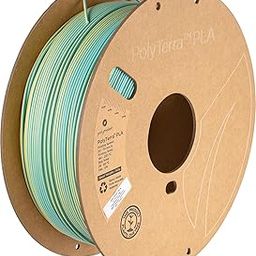 Polymaker Matte PLA Filament 1.75mm 1kg, PolyTerra 3D Printer PLA Filament, Teal-Yellow, Matte Chameleon-4