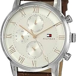 Quartz Multifunction Silver Dial Leather Strap Watch for Men-NETH1791400-picture-12