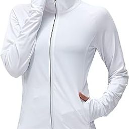 Women's UPF 50+ UV Sun Protection Clothing Long Sleeve Athletic Hiking Shirts Lightweight SPF Zip Up Outdoor Jacket-image-62