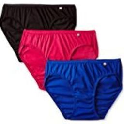 Synthetic Bikini Briefs For Women [Pack Of 3], Multicolour Large-picture-18