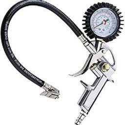 Actigimoto Actigimoto Air Tire Inflator Gun Car, Bike, Truck Dial Tyre Air Pressure Rubber Hose and Quick Connect Truck Dial Tyre Air Pressure Gauge Tester Tool-image-37