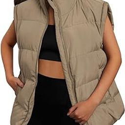Womens Puffer Vests Fall Fashion Jackets Puffy Outfits 2024 Trendy Sleeveless Coats Outerwear Winter Clothes-picture-12