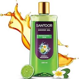 Santoor Refreshing Shower Gel With Natural Lemon & Frangipani Extracts| For Men & Women| For Soft and Fresh Skin| Suitable For All Skin Types| No Parabens| No Silicones| 250ml-image-17