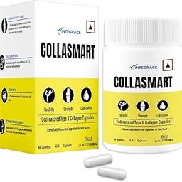 Collasmart UC-II Undenatured Type II Collagen Capsules | 45 Capsules (Pack of 1) |Daily Protein Supplement for Men & Women |Sourced from USA |Promotes Cartilage Repair |Strengthens & Lubricates Joints-16