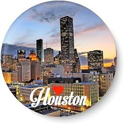 PEACOCKRIDE Love Houston I Love with United States Series I I Souvenir l Travel I Fridge Magnet (Metal, Multicolour, 75mm)-picture-16