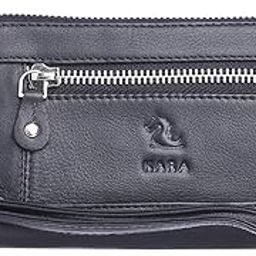 kara Black Genuine Leather Wallet for Women - Zipper Hand Purse for Ladies - Clutch for Women-picture-47
