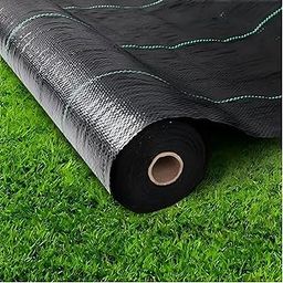 Singhal Premium Garden Weed Control Barrier Sheet Mat 3 Meter x 5 Meter, Landscape Fabric 90 GSM Heavy Duty Weed Block Gardening Mat for Gardens, Agriculture, Outdoor Projects (Black)-image-31
