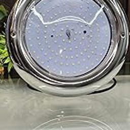 Huma Fountains and Pools 12 watt SS Swimming Pool Wall Mounted led Underwater Light in Clear Glass 9.5" Dia 40 MM Thickness (HF019) (RGB)-image-37