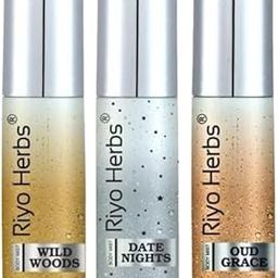 Riyo Herbs Combo Pack Body Mist for Women and Men | Refreshing Body Mist | Long Lasting | Body Spray for Hydrating Skin, Pack of 3 II 50ml Each (Wild Wood, Date Night, Oud Grace)-image-3