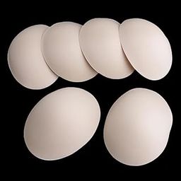 THE STYLE SUTRA 3 Pairs Beige Soft Round Bra Pads Inserts for Sports Bikini Top Swimsuit Bra-image-41