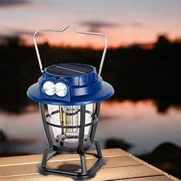 MDHL Solar LED Hanging Lantern Outdoor Waterproof, Decorative Garden Light with Warm White Glow, Auto On/Off, for Patio, Yard, Porch, or Tree, Vintage Hanging Solar Lights for Outside-15