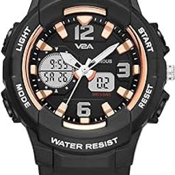 Analog Digital 5ATM Waterproof Fashion Black Sports Watch for Women and Girls | Watch for Women | Ladies Watch | Wrist Watch for Women | Girls Watch-21