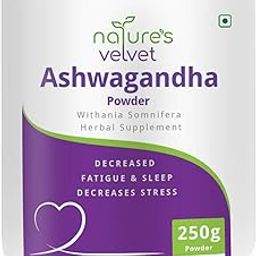 Natures Velvet Ashwagandha Powder Withania Somnifera 250g Pack of 1-image-52