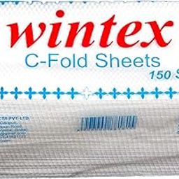 Wintex C-Fold Paper Towels/Wipes (150 Sheets per Packet, Set of 20 Packets)-image-1