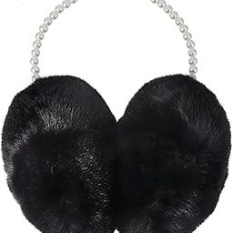 Ear Muffs Winter Women Ear Warmers Pearl Earmuffs Fuzzy Earmuffs Faux Fur Warm Earmuffs Ear Cover-image-43