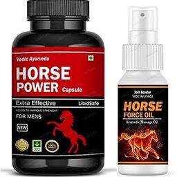 Horse Power Tablets with Oil for Men - Original Capsules for Improved Stamina and Vitality. may support Your Power Naturally with Our Superior Formula!-picture-22