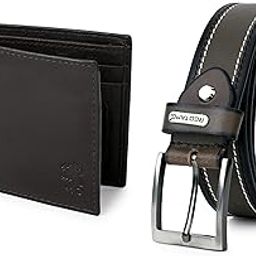 Men's Genuine Leather Wallet & Belt Combo Gift Set | Stylish Leather Accessories for Men | Perfect Gift for Him-29