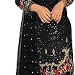 Womens New Black Color Georgette Straight Plazzo Suit_Dress Material(FZ_55001C_Black)-18