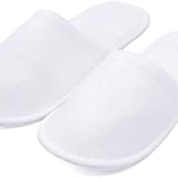 PRAKARTI Toiletries 25 Pairs Hotel Accessories Guest Room Slipper Free Size 5MM Sole Terry Towel - Pack of 25 pairs (White)(Unisex)-picture-46