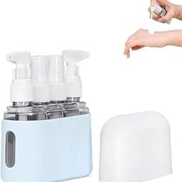 Travel bottles for Toiletries - 3 in 1 Travel Bottle Kit Set - Leakproof with Lock, Portable Refillable - Use for Shampoo, Body Wash, Face Spray, Perfume (Set of 4 - Blue)-8