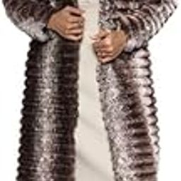 campus sutra Women's Long Coat with Faux Fur Neck for Casual Wear | Shawl Collar | Long Sleeve | Button Closure | Long Coat Crafted with Comfort Fit for Everyday Wear-picture-20