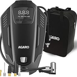 AGARO Primo High Power Digital Tyre Inflator for Car & Bike, Air Inflator Car Accessories, 120 Watt Air Pump with 12V Car Plug, upto 150 Psi, Emergency LED Light, Compact & Portable Air Compressor-9